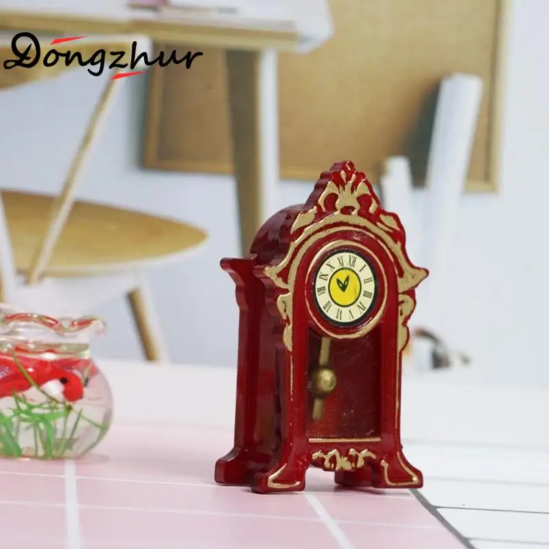 Миниатюрный Кукольный домик Dongzhur аксессуары для 1:12 винтажные мини-часы