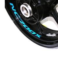 8x custom high quality motorcycle wheel sticker decal reflective rim bike motorcycle suitable for honda nc 700x nc700x nc700 x