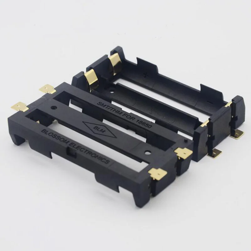 1 шт./лот 2X 18650 Держатель батареи SMD SMT бронзовые контакты корпус коробка Tab двойной