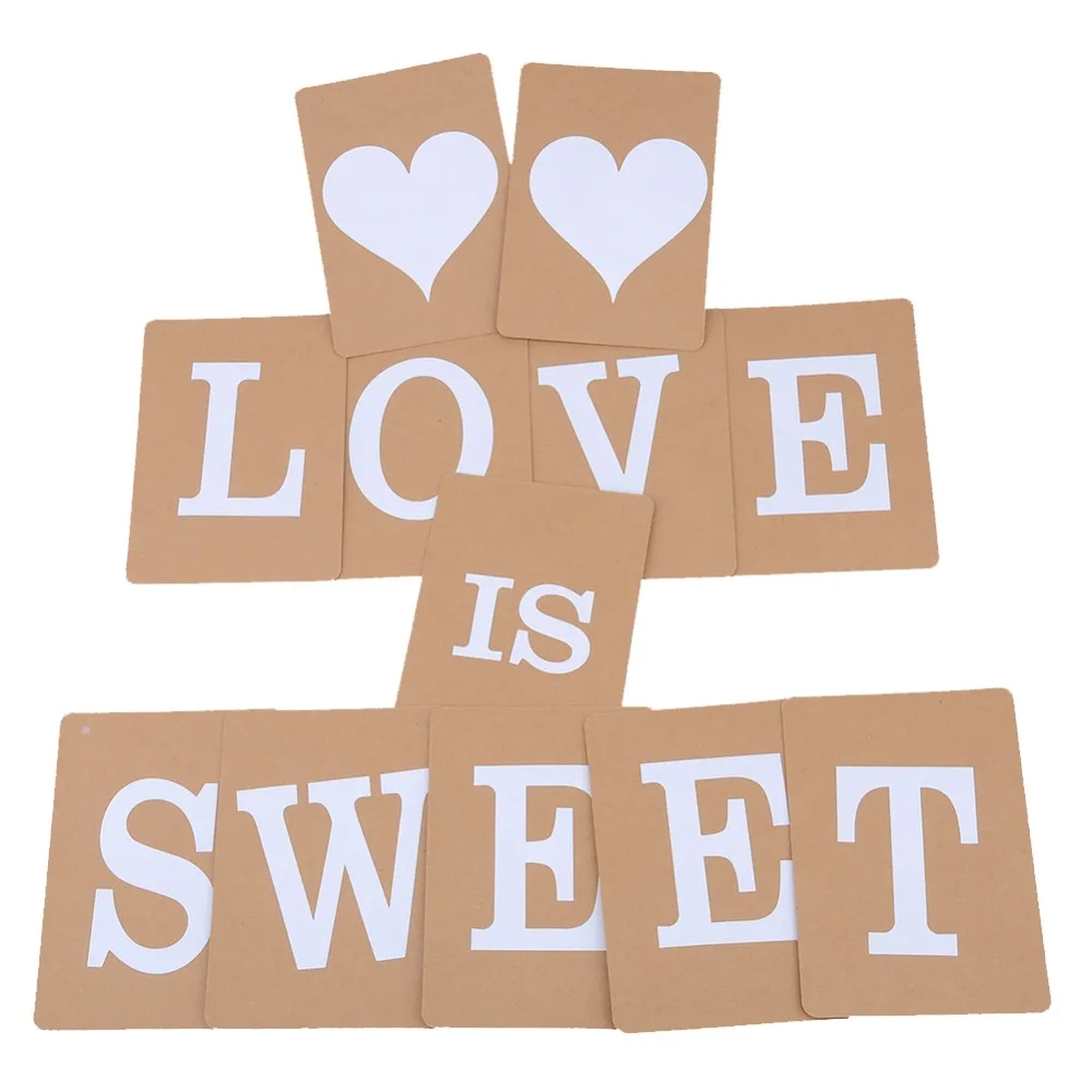 &quotLOVE is SWEET&quot Бумага Баннер Висит вечерние баннер реквизит для фотосессии
