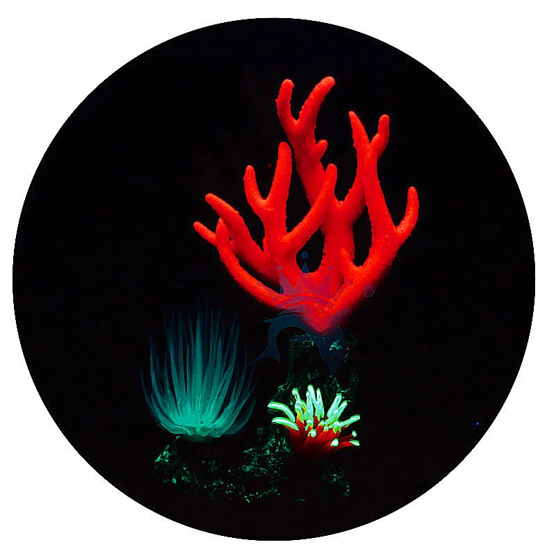 Украшения для аквариума моделирование светящийся силиконовый смолы с