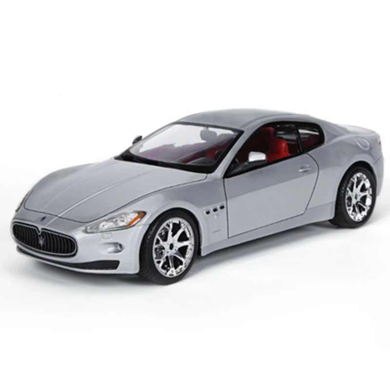 DIY сборные Автомобили Модель серебряный цвет Maserati 1:24 сплав автомобиля