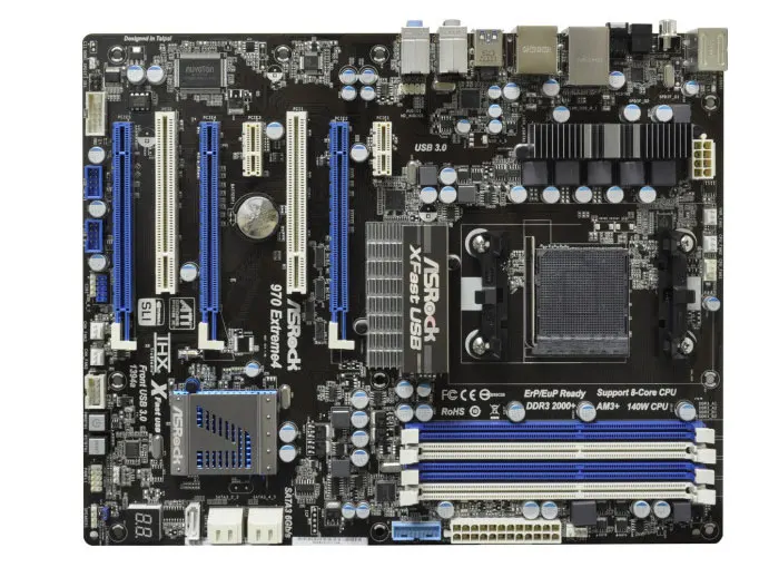 ASROCK 970 extreme ME4 Socket AM3/AM3 + AMD DDR3 32GB USB3.0 ATXmotherboard используется 90% новый| |