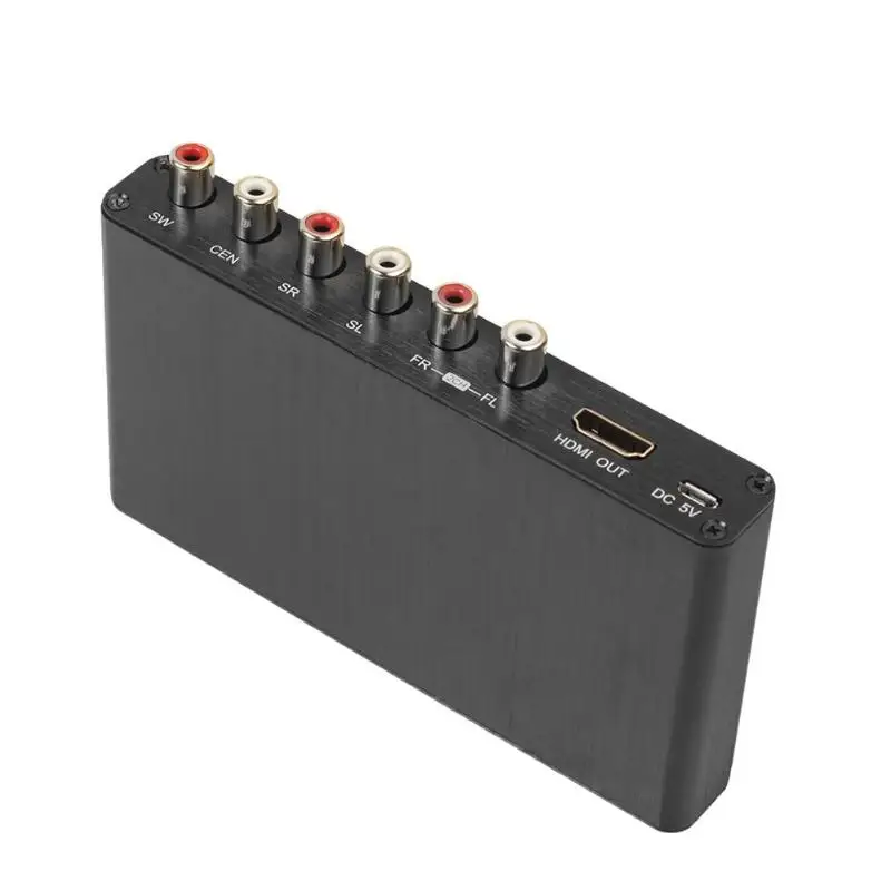 ALLOYSEED 5.1CH HDMI аудио экстрактор Декодер коаксиальный к RCA AC3/DST к 5,1 усилитель аналоговый конвертер Поддержка 4 к 3D для PS4 DVD