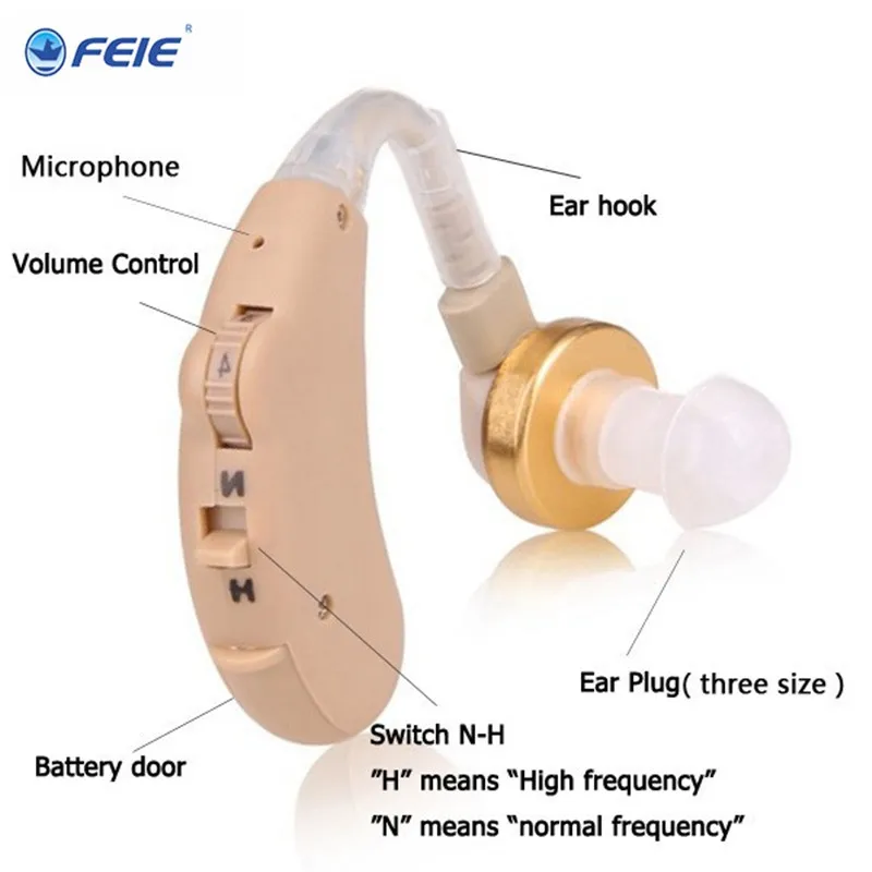 

Слуховые аппараты Deafness, усилители для взрослых, беспроводные наушники, невидимые наушники для пожилых людей с мини-батареей, экономия элект...