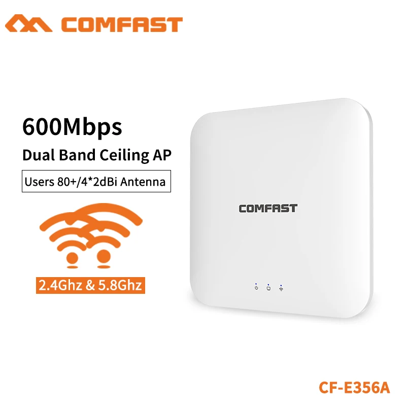 COMFAST 600 Мбит/с двухдиапазонный потолочный AP 2 4/5 8 ГГц Высокая мощность широкий