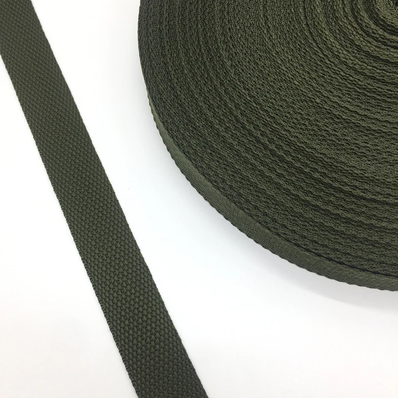 Army Green 5 ярдов "(25 мм) ремень нейлоновая лямка для ранца, ремень для шитья, Аксессуары для ремней - Цвет: Army Green