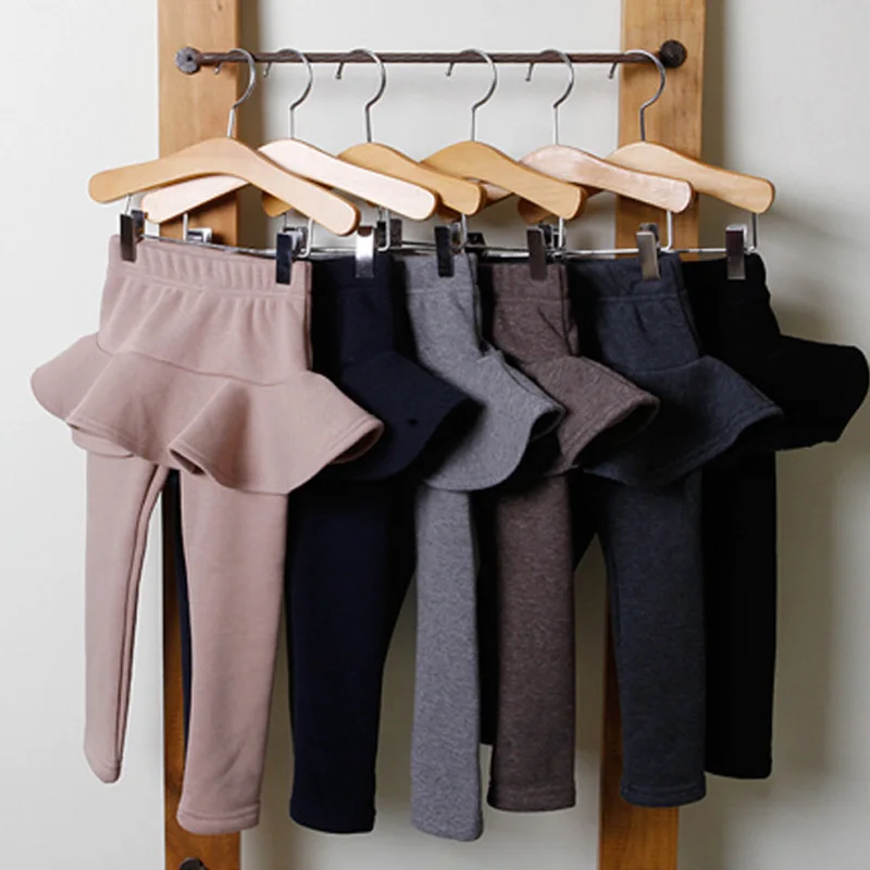 Новое поступление Зимняя юбка для девочек с леггинсами хлопковая юбка-штаны