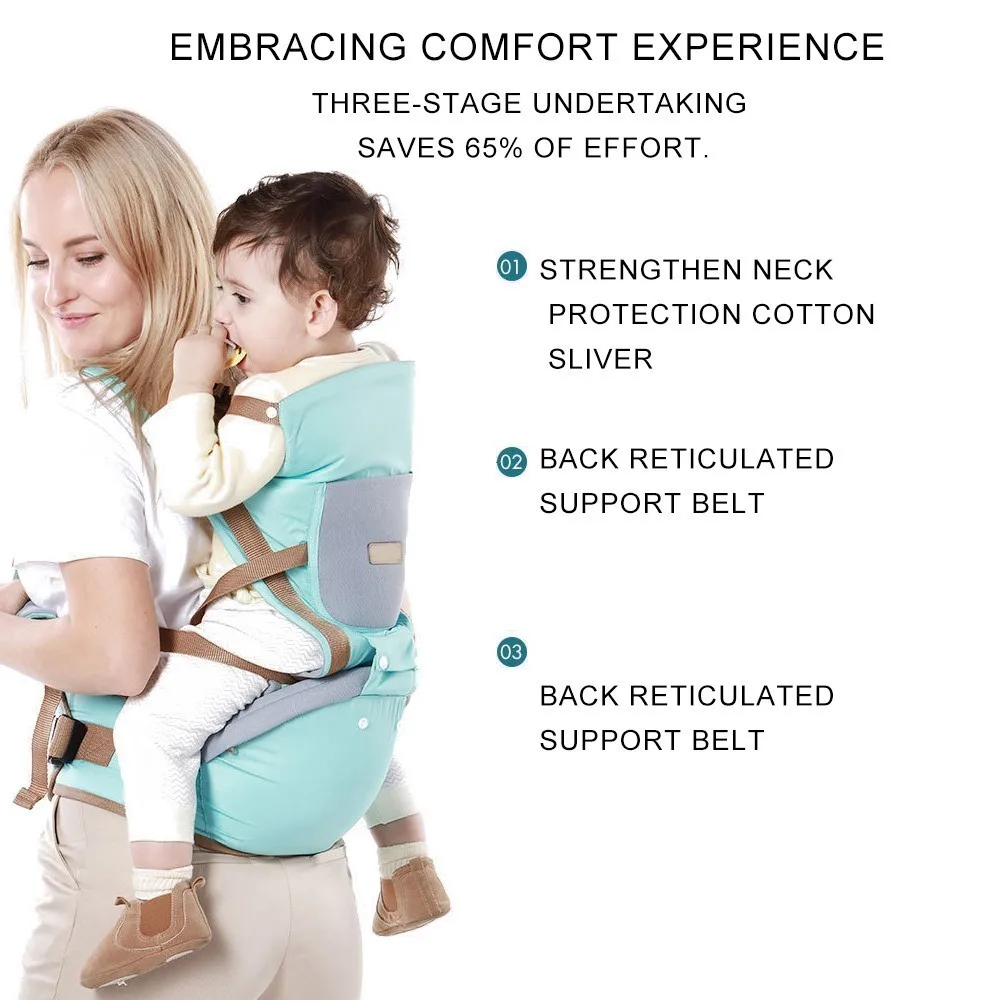 Слинг Hipseat для детей эргономичный с о образными ножками весом 20 кг|Рюкзаки и сумки