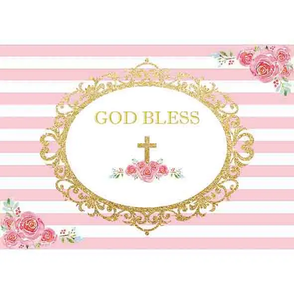 Allenjoy фон для фотосъемки с изображением святого причастия розовая полоса Золотая