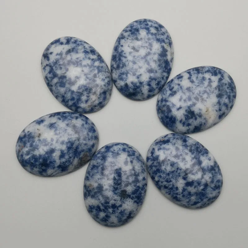 

fashion 10Pcs/lot 30x40MM Sodalite natural stone charm cabochon for jewelry making Necklace accessories wholesale Free shipping