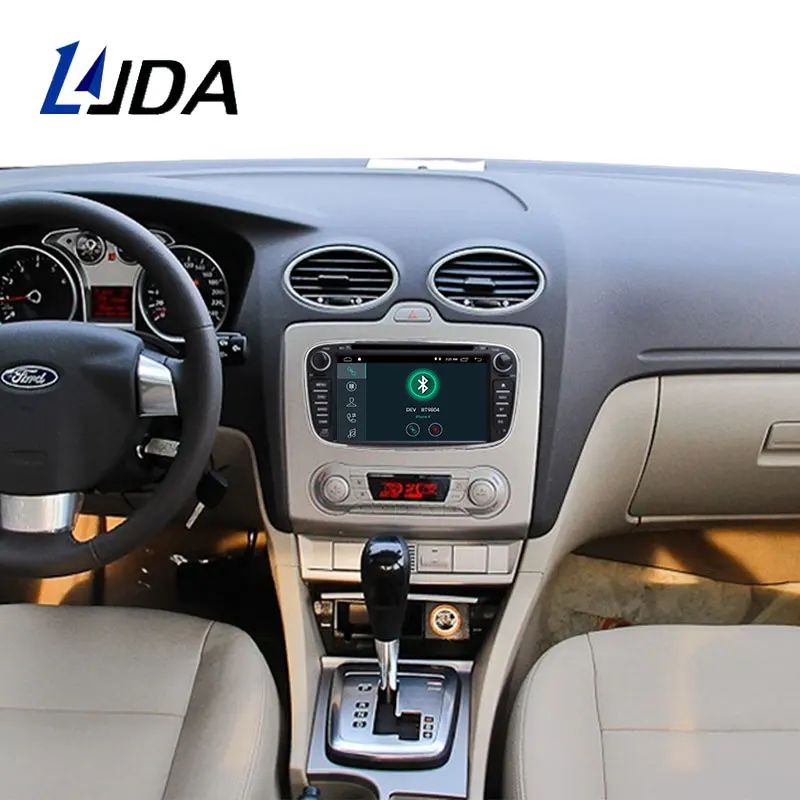LJDA 2 Din Android 8 1 автомобиль радио для FORD FOCUS MONDEO S MAX C GALAXY Автомобильный