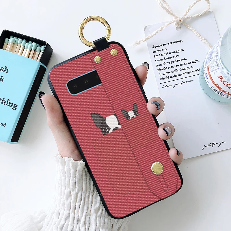 Мягкий чехол из ТПУ на ремне для Samsung Galaxy S8 S9 S10 Plus милый Карманный накладка с