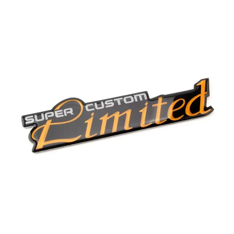 

10pcsxMetal Aluminum Super Custom Limited Auto Sticker Emblem Badge Nameplate Logo