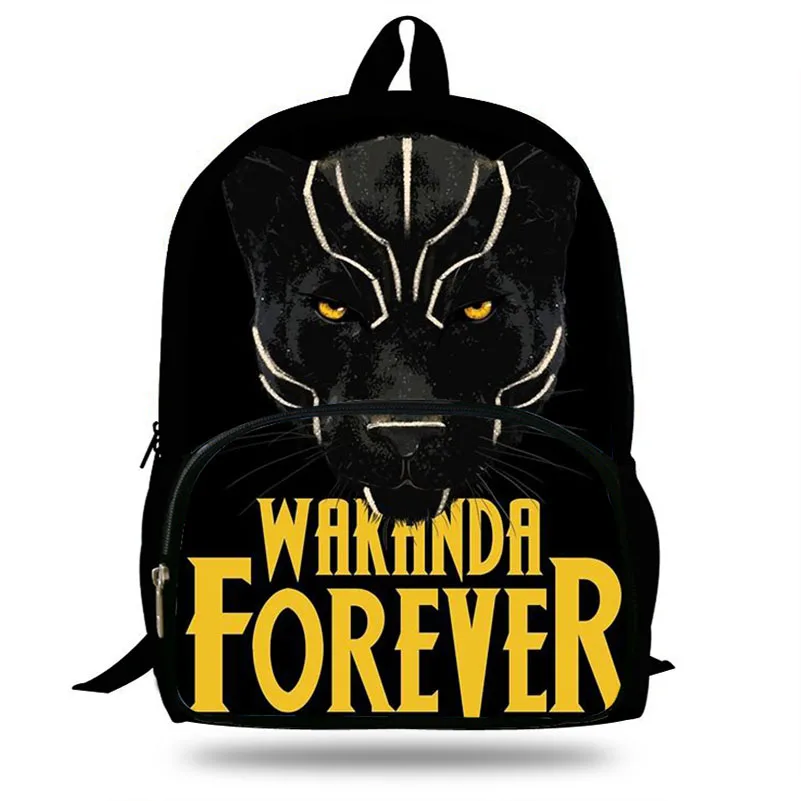 Популярный детский рюкзак Wakanda Forever 16 дюймов с принтом для школьников мальчиков