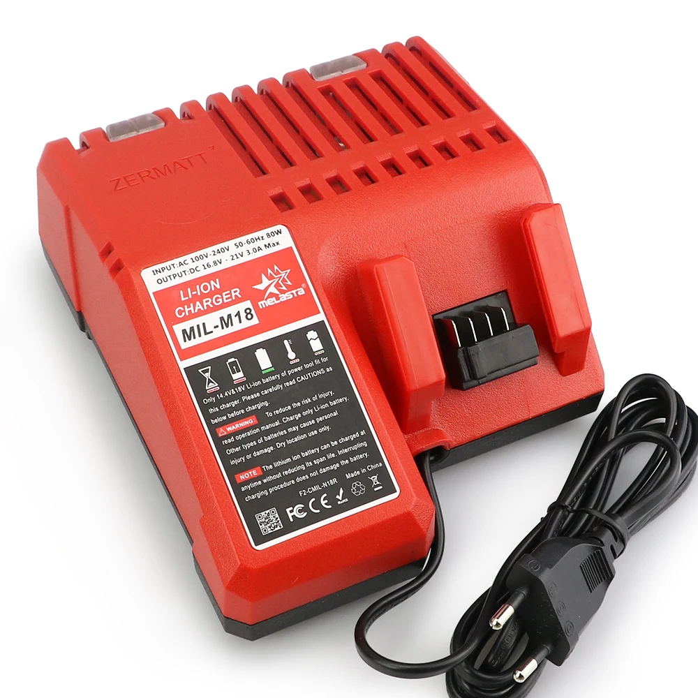 Запасное зарядное устройство Melasta для литий ионной батареи Milwaukee M18 14 4 В 18 в 48 11 1815