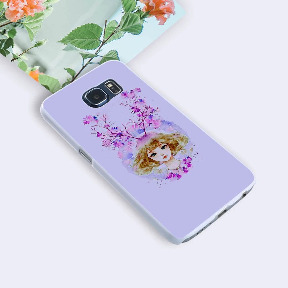 Antler Girl Pattern Protective Case Cover for Samsung Galaxy Note 4 5 S7 S8 | Мобильные телефоны и аксессуары