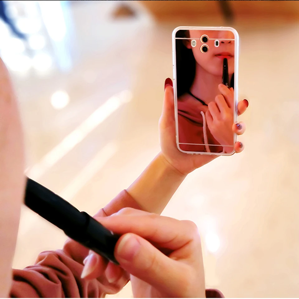 Роскошный зеркальный Мягкий силиконовый чехол для Huawei Mate 10 Lite P20 Pro P10 P9 P8 2017 Honor 6A 7A