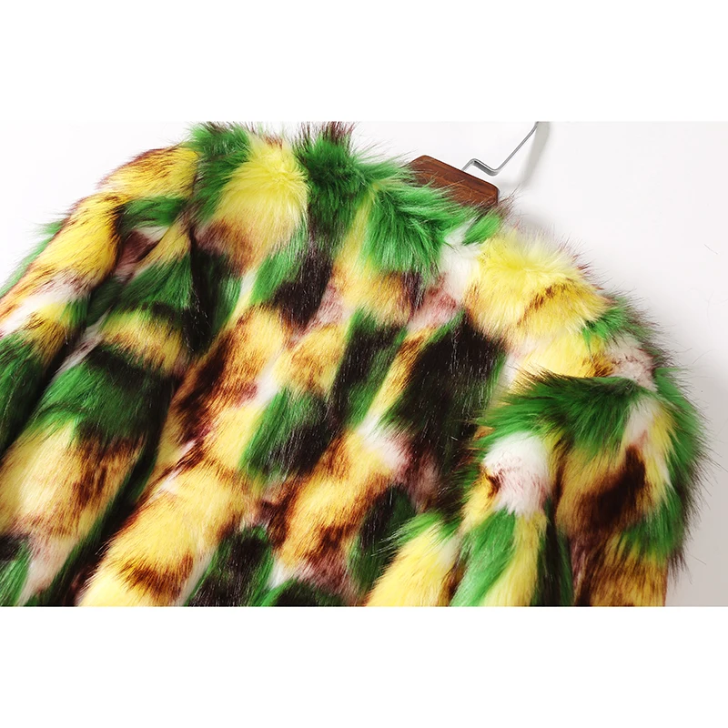 GOPLUS/роскошное пальто с искусственным мехом Женская куртка длинными рукавами