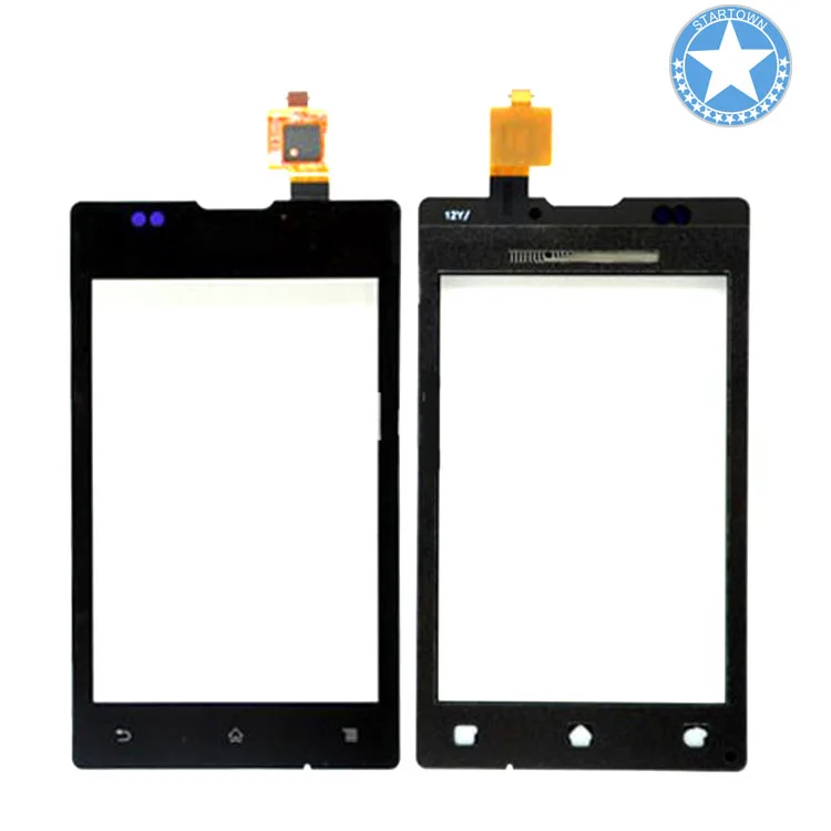Черный дигитайзер сенсорный экран стекло для Sony Xperia E C1505 C1604 C1504|screen printing on glass|screen