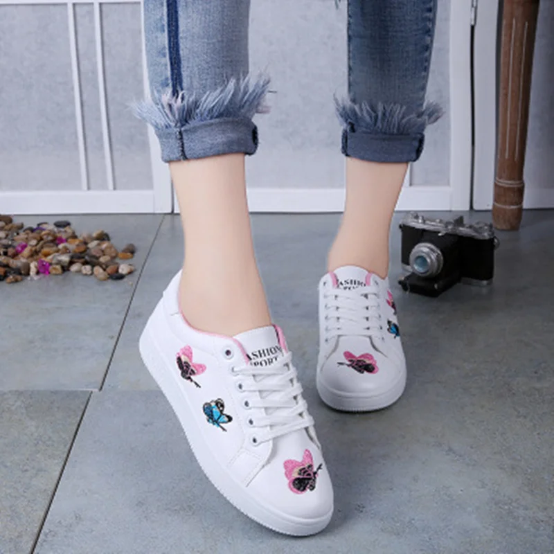 Женская повседневная обувь весна осень 2019 Модные дышащие женские кроссовки на