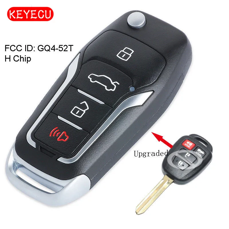 Обновленный дистанционный ключ Keyecu с H образным чипом для Toyota RAV4 Highlander 2014 2016 FCC ID: