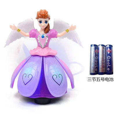Non rechargeable Детские электрические игрушки Детские музыкальные игрушки Танцующая кукла мигающий светодиодный свет принцесса детские развивающие игрушки пасхальные тамагочи oyuncak - Цвет: Non rechargeable