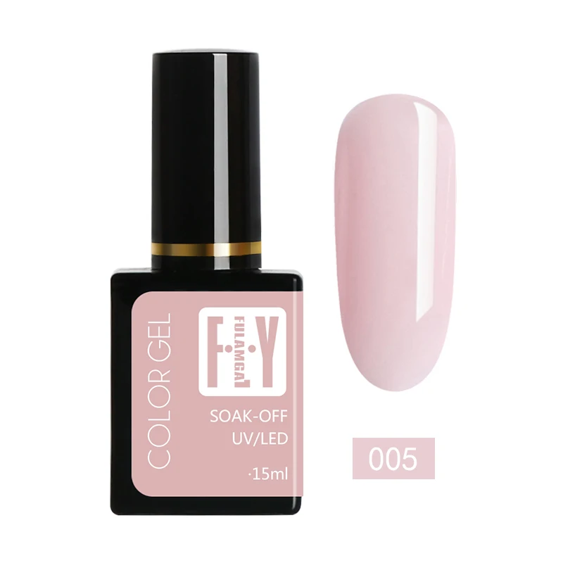 Гель-лак для ногтей Nude 15 мл Гель-лак УФ замачиваемый светодиодный гель Nagellak лак Гибридный гвоздь Гель-лак Полупостоянный дизайн ногтей - Цвет: gellak uv 005