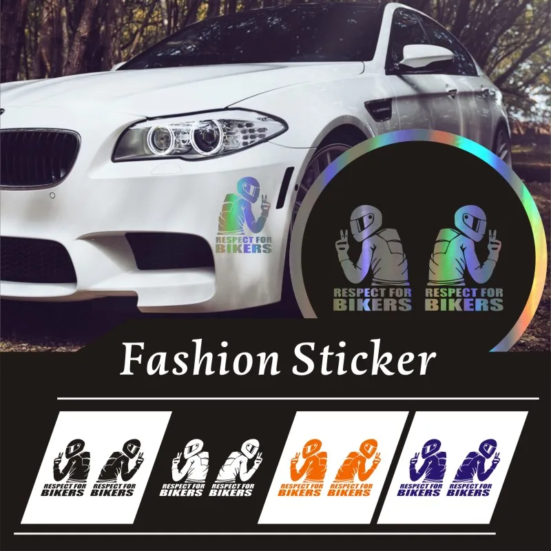 Стикер для автомобиля 3D респект байкеров наклейка s на авто и Переводные картинки