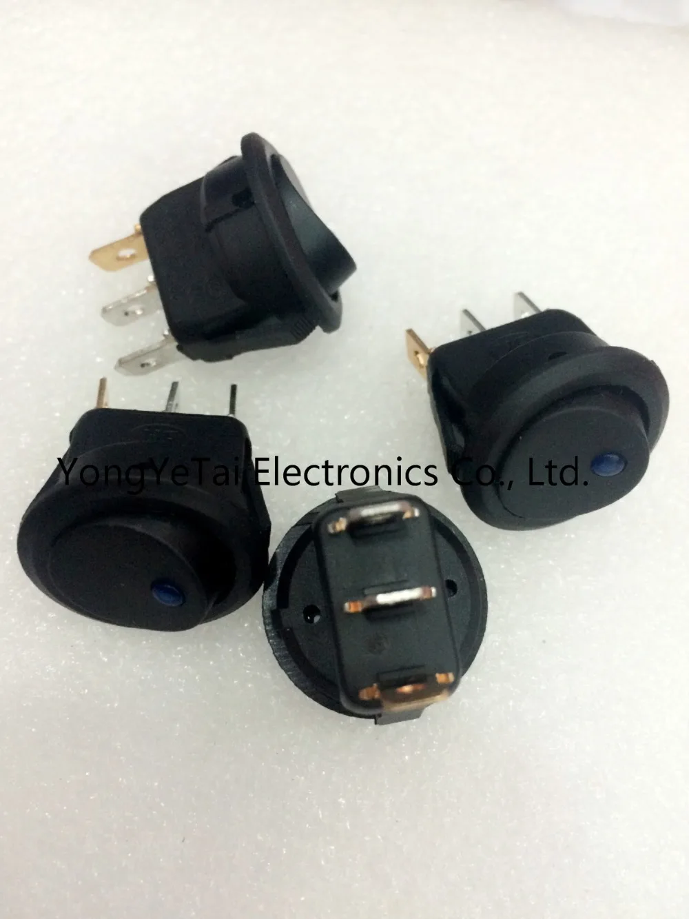 12V24V светло голубой Кот 3 фута 2 файла KCD1 202 круглый Кулисный переключатель