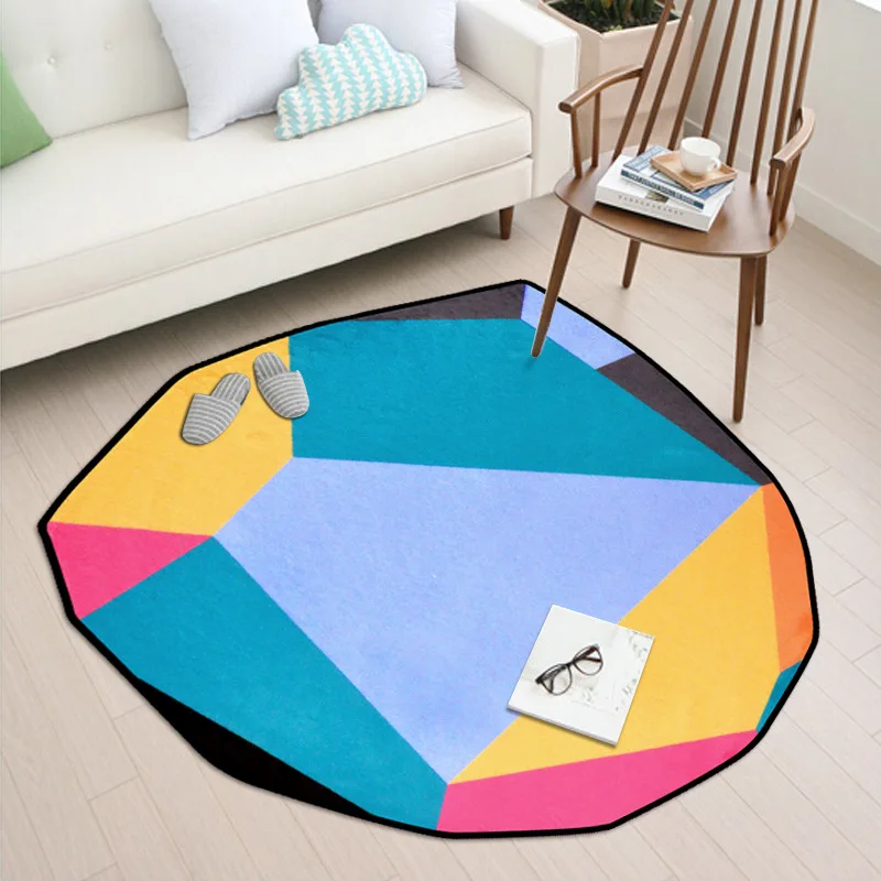 Shaped diamond rug modern short fluff carpet home bedroom bedside entrance elevator floor mat sofa coffee table anti slip | Дом и сад