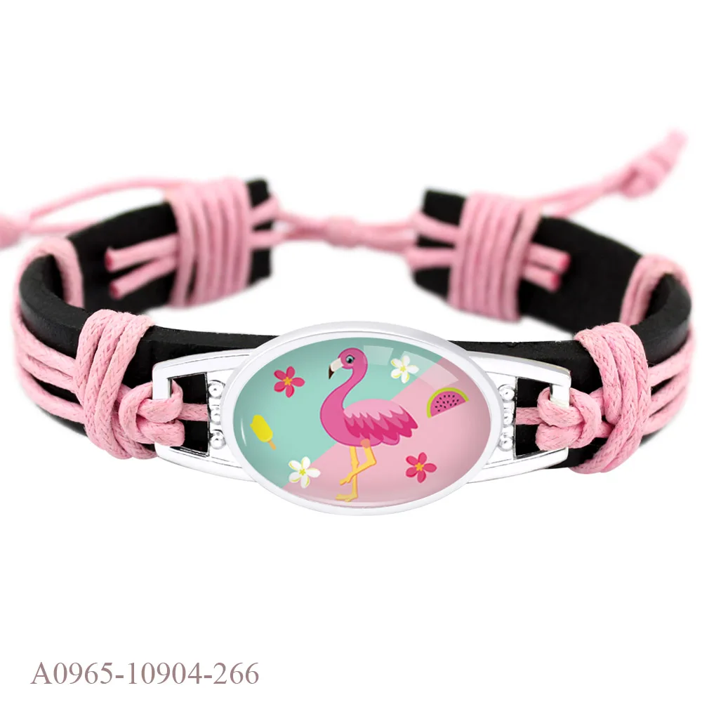 Горячая Распродажа дружеский подарок лучшие друзья фламинго кожаный браслет