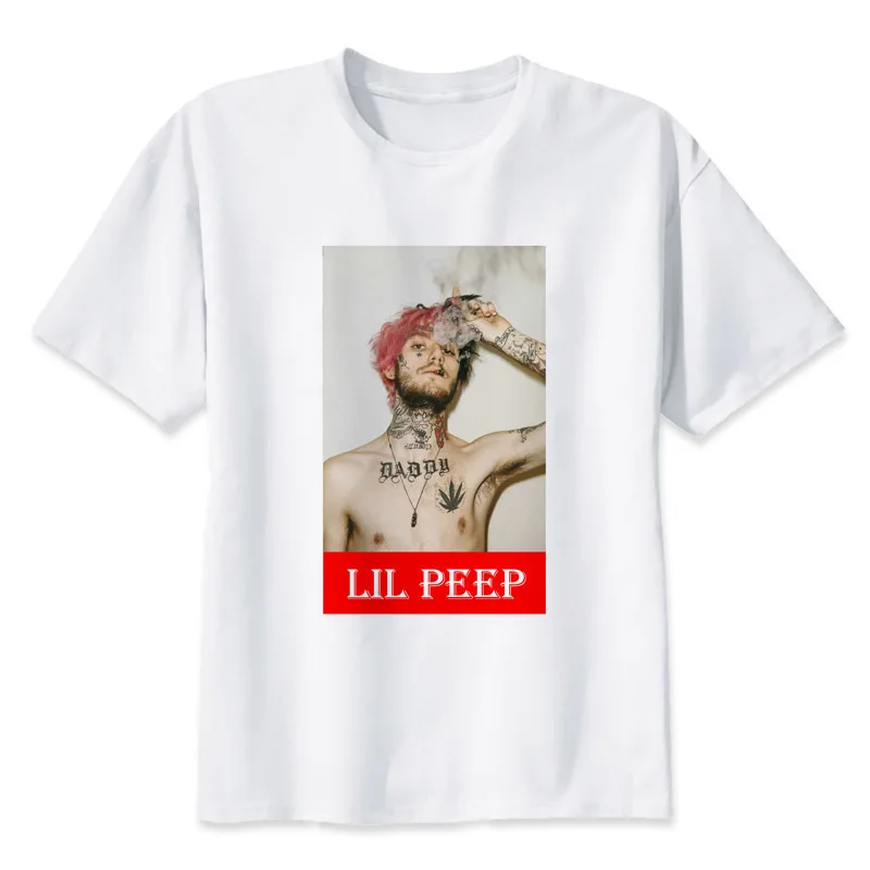 Lil peep футболки Рэппер футболка Crew модные крутые футболки лучший хип-хоп подарок для друзей Удобная хип-хоп Футболка - Цвет: 08
