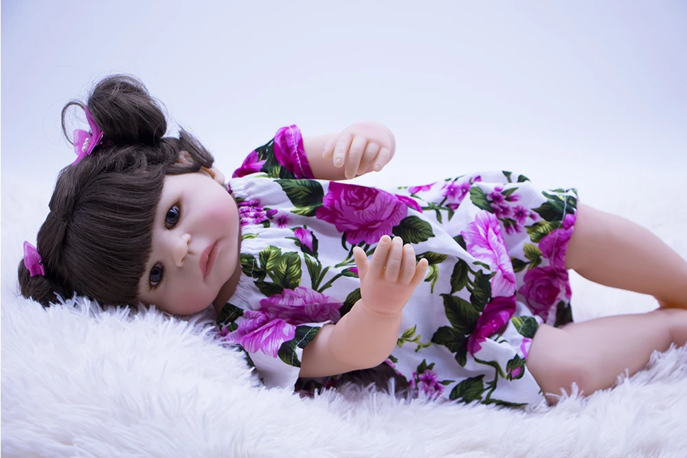 Кукла новорожденная Реалистичная силиконовая 55 см для купания | Игрушки и хобби