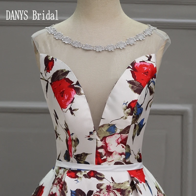 

Sexy Floral Evening Dresses Long 2017 Party Weddings on Sale Satin Prom Formal Evening Gowns Dresses Wear