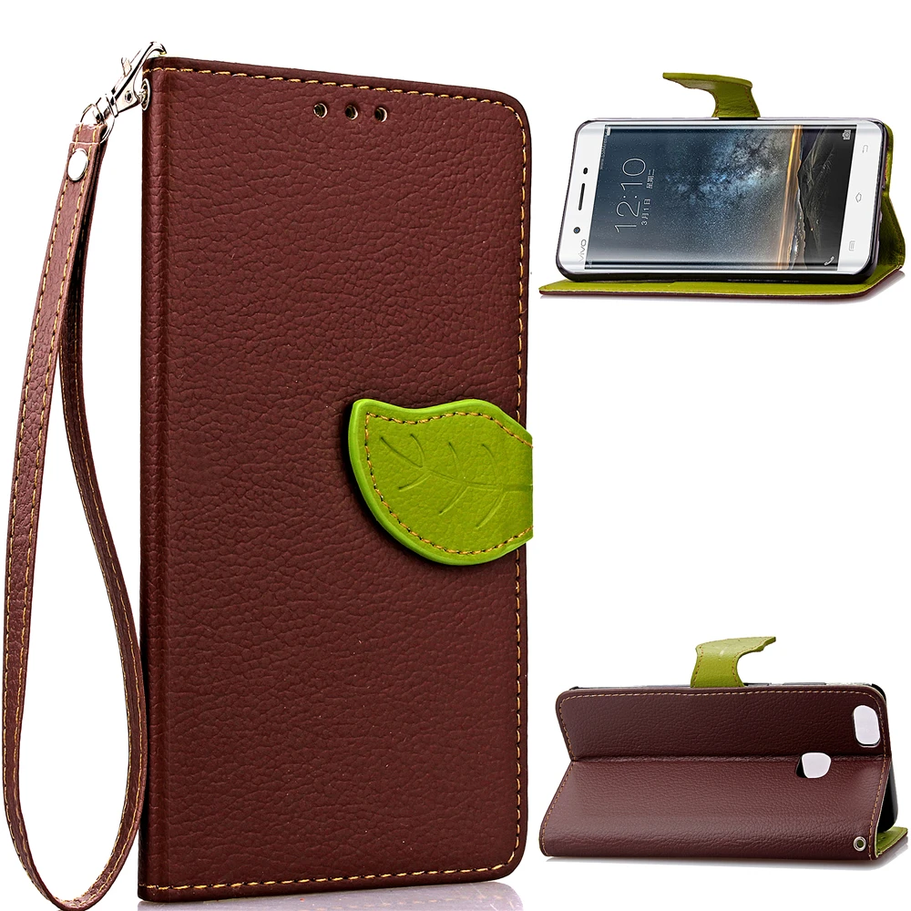 Флип Магнитный кошелек leaf Искусственная кожа Слот Стенд мягкий силиконовый