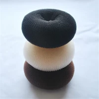diy best hair donut blackbrownbeige 3 colore 6cm pure nylon hair bun maker easy to use hair accessories ha001