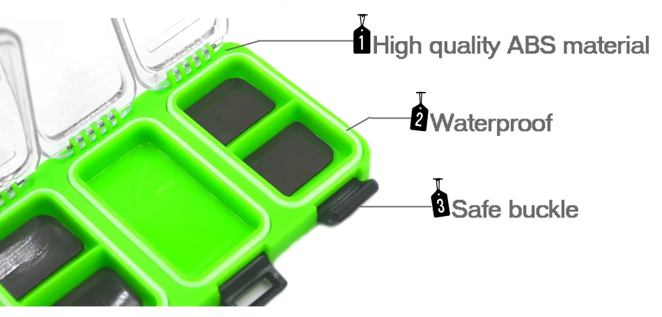 MNFT [2 Box in 1 Combo] 130g ABS Fishing Tackle Box Hooks Bait etc. Carp Fishing Accessories Tools Waterproof Box With Magnetic