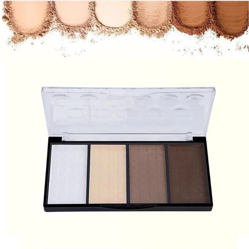 New Professional 4 Colors Concealer bronze Camouflage Makeup Neutral Palette Primer Contour Facial Shadow Highlighter V Face | Красота и