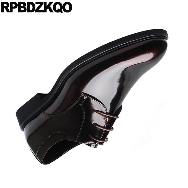 Итальянская натуральная коровья кожа роскошные бордовые мужские классические