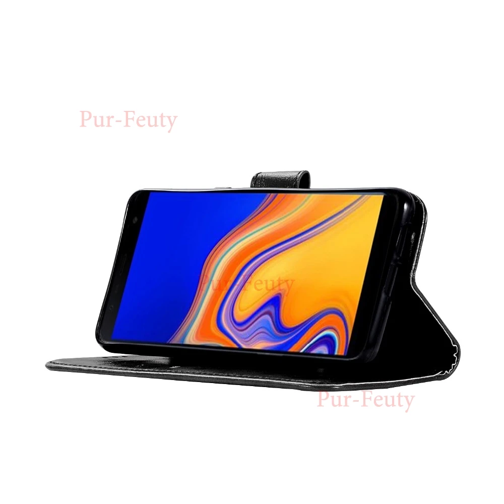 Флип-чехол для Samsung Galaxy J6 2018 J600 J600F J600FN кожаный ретро-чехол телефона Prime чехол Plus