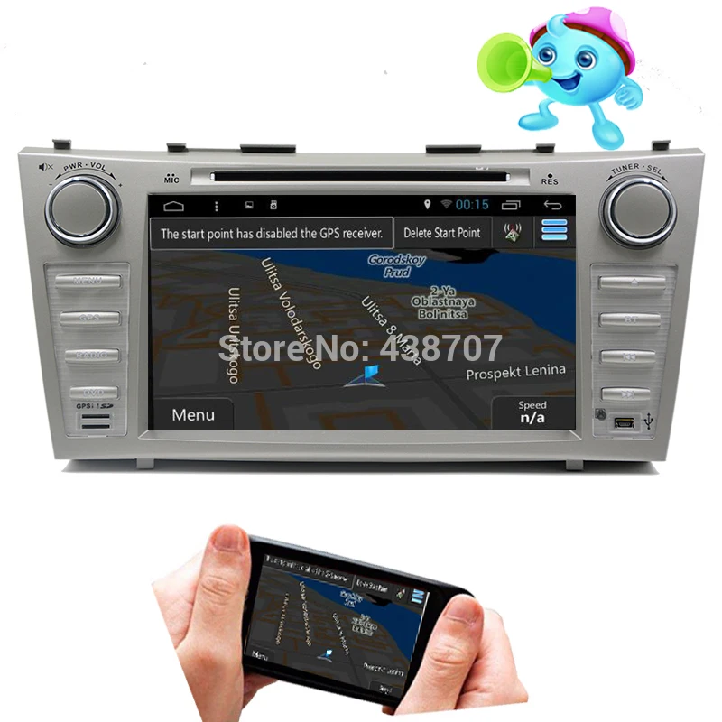 1024*600 двойной 2 Din четырехъядерный 8 "Android 1 автомобильный DVD GPS навигация для Tosyota