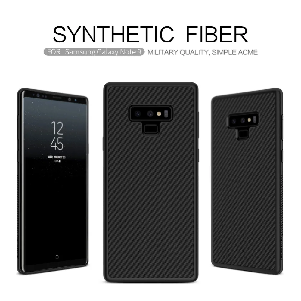Nillkin синтетические волокна чехол для samsung Galaxy Note 9 Роскошный тонкий углеродного волокна Пластик задняя крышка note9 чехол 6," дюймов