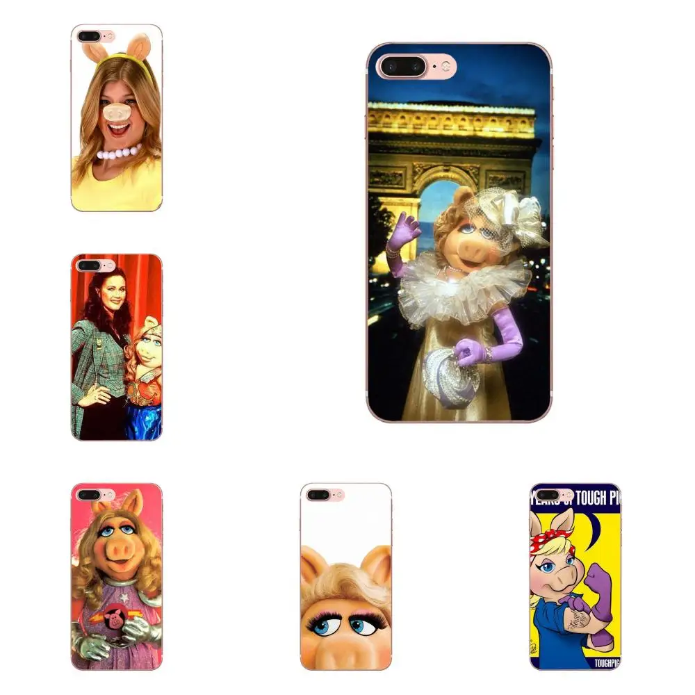 Коробочка для звонков из ТПУ The Muppets Miss Piggy Samsung Galaxy Note 5 8 9 S3 S4 S5 S6 S7 S8 S9 S10 mini Edge Plus