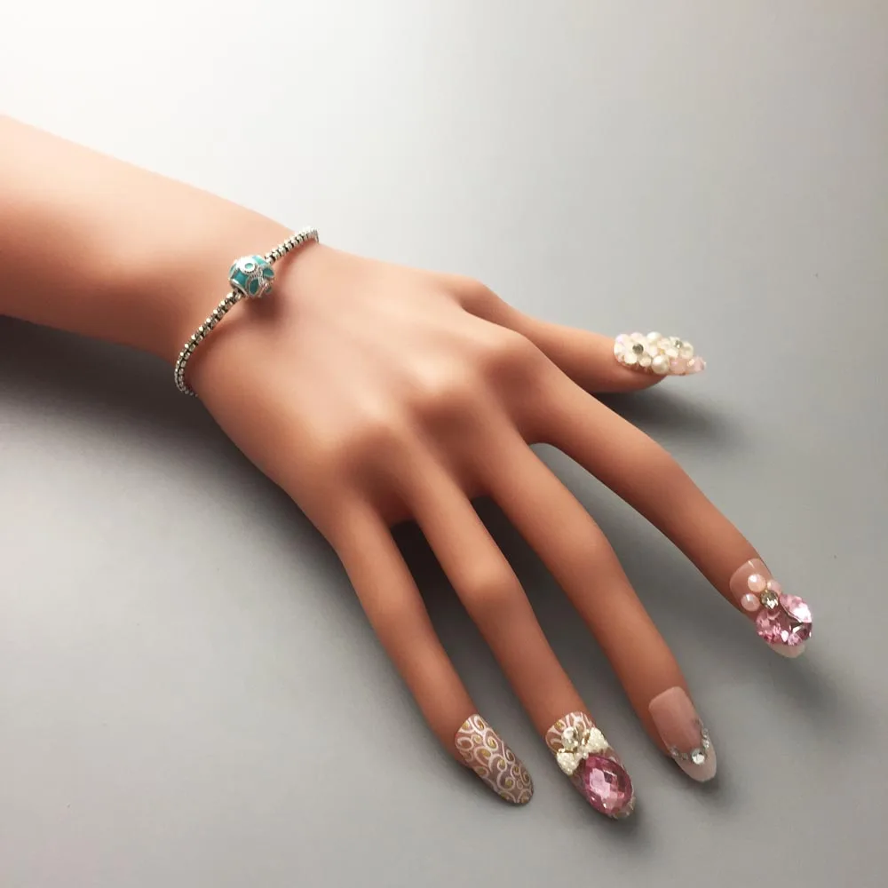 Зеленые этнические чарм бусины Карма Европа 2017 Бренд Новый Хорошая модная ювелирная продукция Подходит для ключа ожерелье браслет серьги Серебро на.