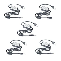 lot 5pcs usb dc 21 usb charge cable charger battery charging for yaesu vx 1r vx 2r vx 3r radio walkie talkie accessories