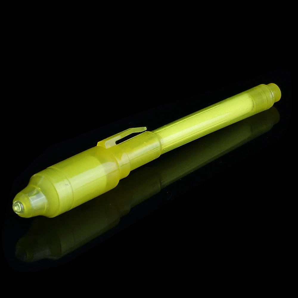 yellow Светильник, светящийся светильник, волшебная ручка, темная, забавная, новинка, кляп, популярные игрушки, волшебная ручка для детей, взрослых, кисть для рисования - Цвет: yellow