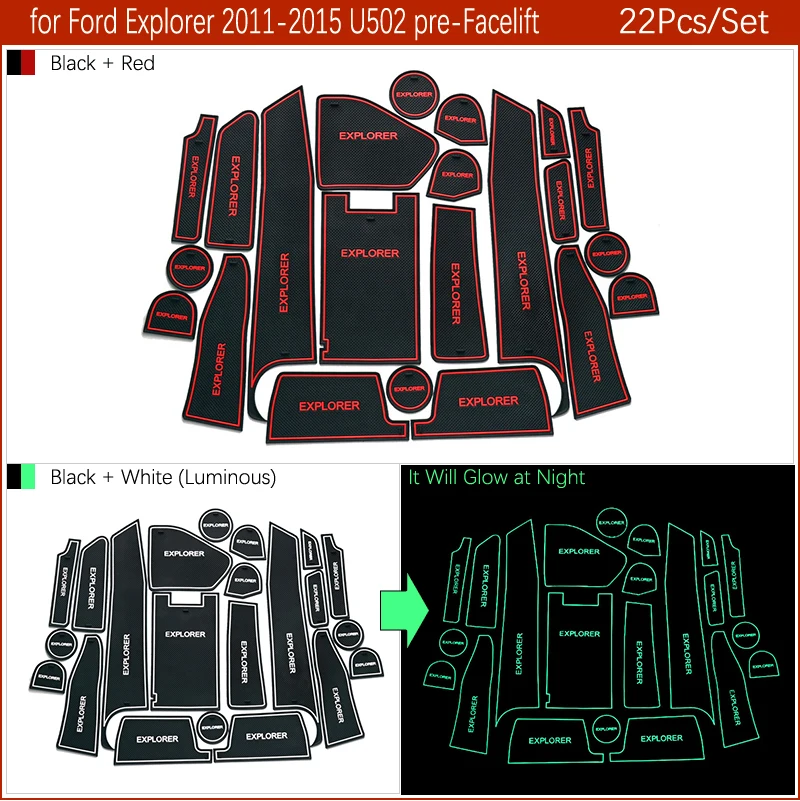 Противоскользящий резиновый коврик для Ford KUGA Escape EDGE Explorer Everest 2011 2012 2013 2014 2015 2016 2017
