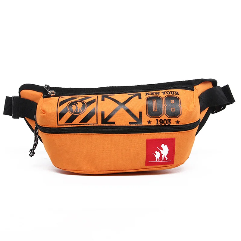 B Waist bag Чехол на пояс сумки унисекс нагрудный пакет сумка формы «банан» уличные спортивные хип-хоп пакеты бум пакет Оксфорд ткань сумка через плечо - Цвет: B Waist bag