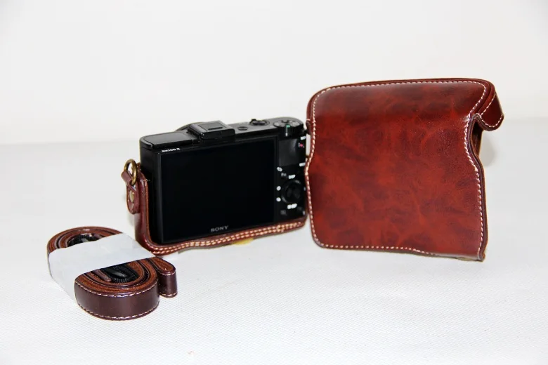 Новый Камера из искусственной кожи чехол сумка для sony DSC-RX100III M3 RX100 III RX-100 RX100III 4 M4